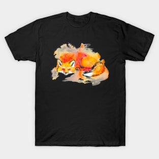 Cut Fox Sleeping T-Shirt